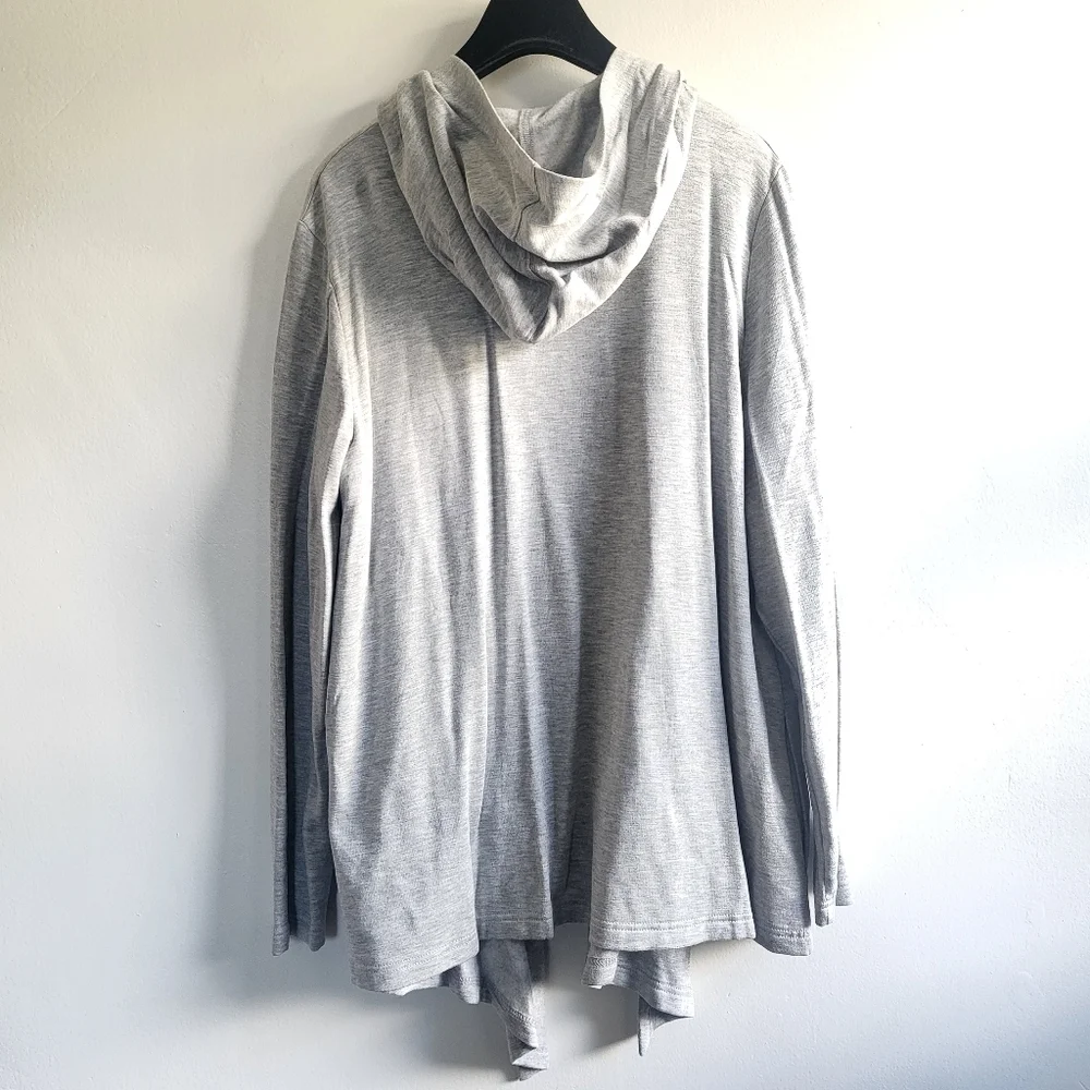 New Splendid Supersoft Hooded Heather Grey Cardigan NWT Small